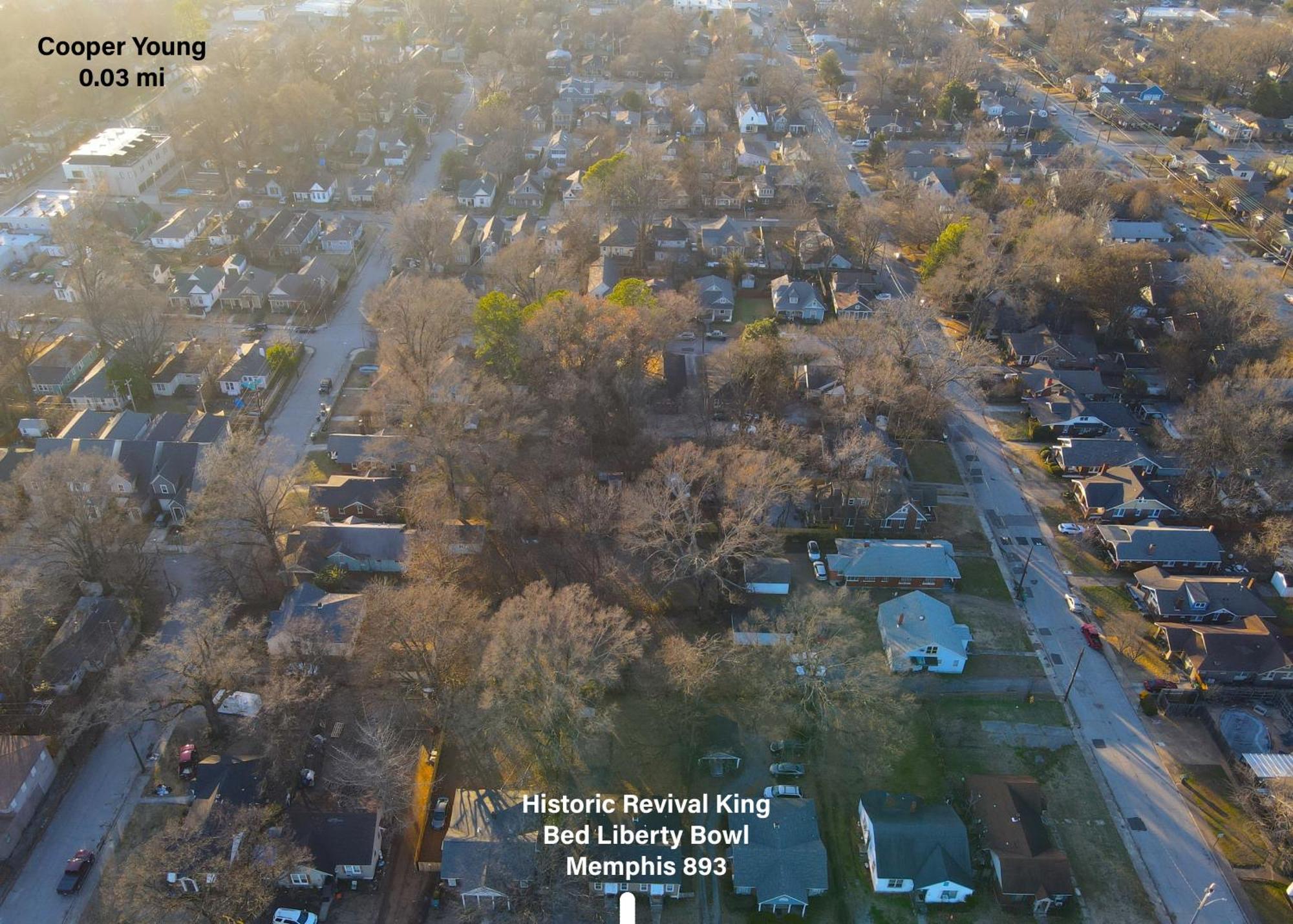 Historic Revival King Bed Liberty Bowl Memphis 893ヴィラ エクステリア 写真